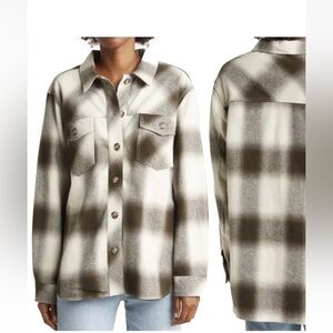 $120 Sanctuary Kashmir Plaid Button-Down Shacket Sz Small NWT Anthropology
